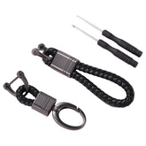 Kuber Industries Keychain/Keyring/Key Tag|Car Key Clip, Key Holder, Key Organizer|Pack of 2 (Black)